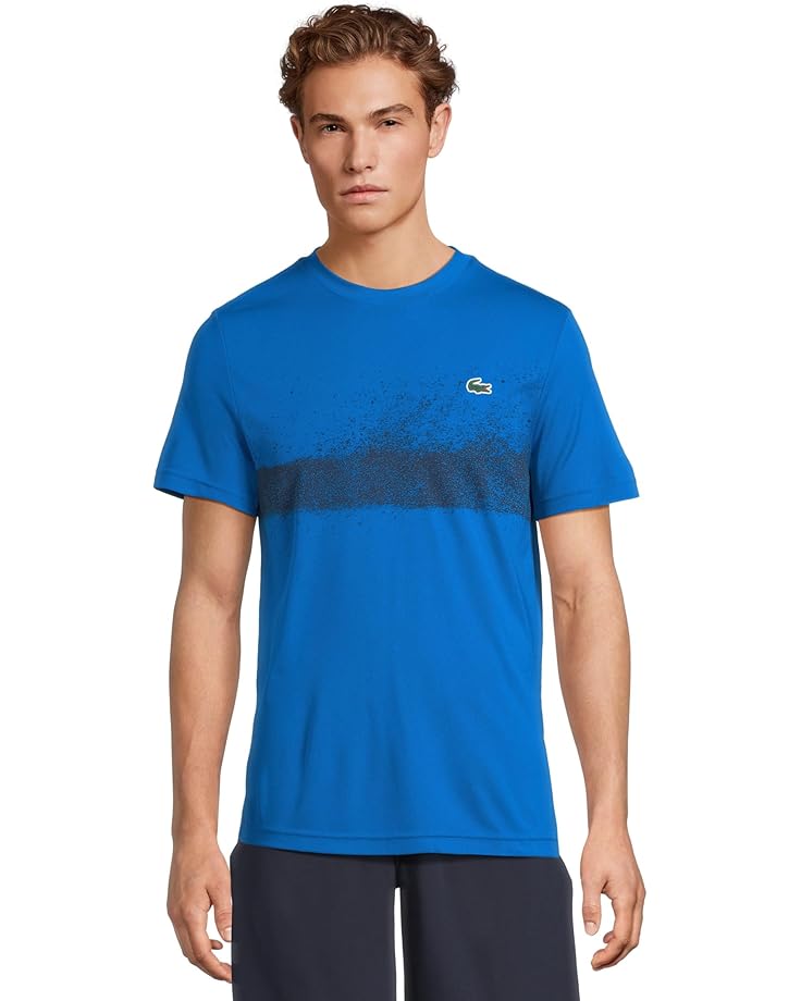 6pm Lacoste Short Sleeve Novak Fan Collection Tech Pique T-shirt Men's