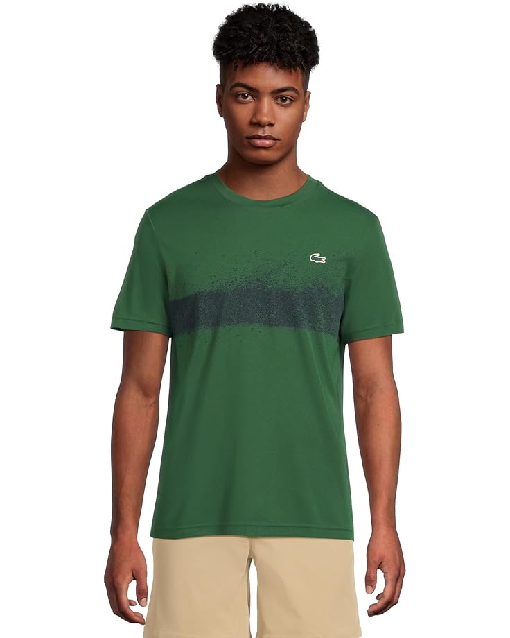 6pm Lacoste Short Sleeve Novak Fan Collection Tech Pique T-shirt Men's