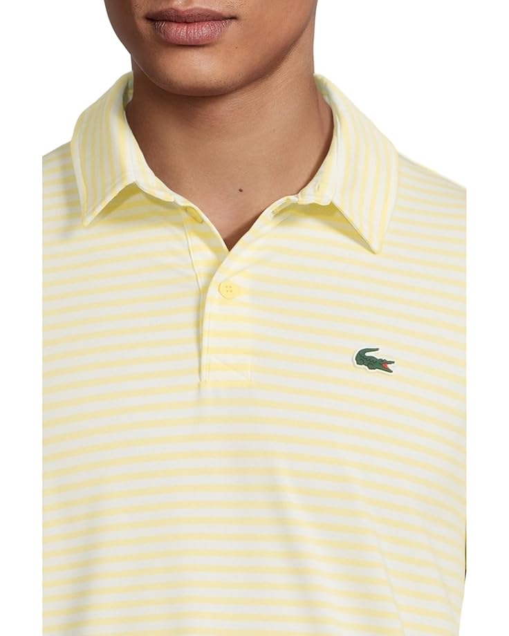 6pm Lacoste Ultra Dry Anti-uv Striped Golf Polo Shirt Men's