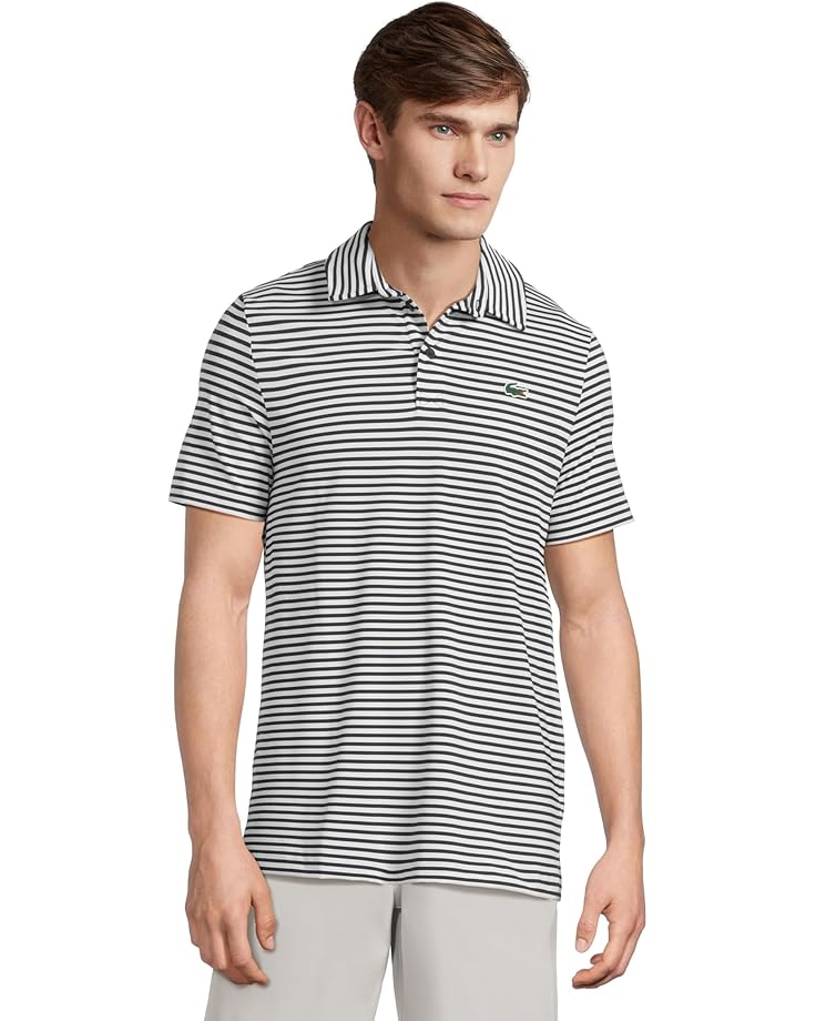6pm Lacoste Ultra Dry Anti-uv Striped Golf Polo Shirt Men's