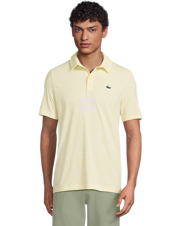 6pm Lacoste Ultra Dry Anti-uv Striped Golf Polo Shirt Men's