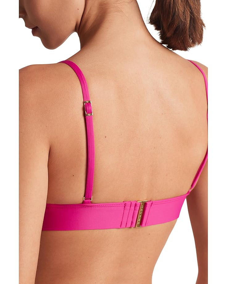 Lauren Ralph Lauren Beach Club Solids Triangle V-Neck Bikini Top Women's