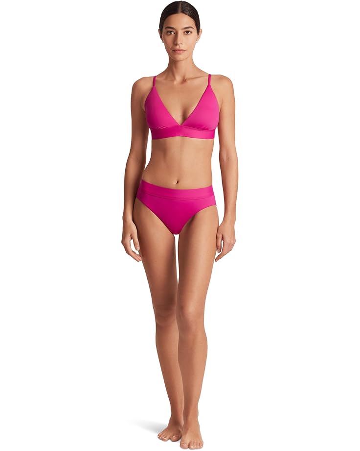 Lauren Ralph Lauren Beach Club Solids Triangle V-Neck Bikini Top Women's