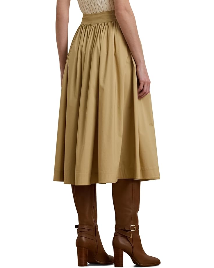 Lauren Ralph Lauren Button-Front Cotton-Blend Skirt Women's