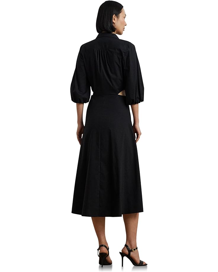 Lauren Ralph Lauren Cotton Blend Bubble Sleeve Shirtdress Women's