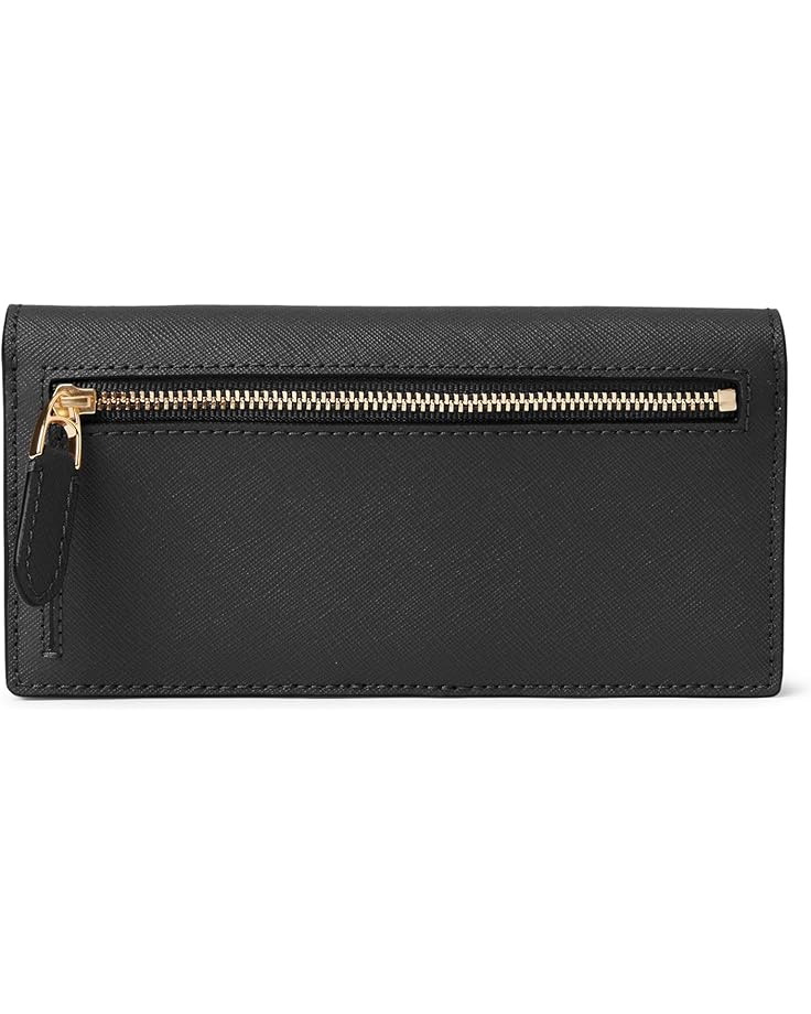 6pm Lauren Ralph Lauren Crosshatch Leather Slim Wallet