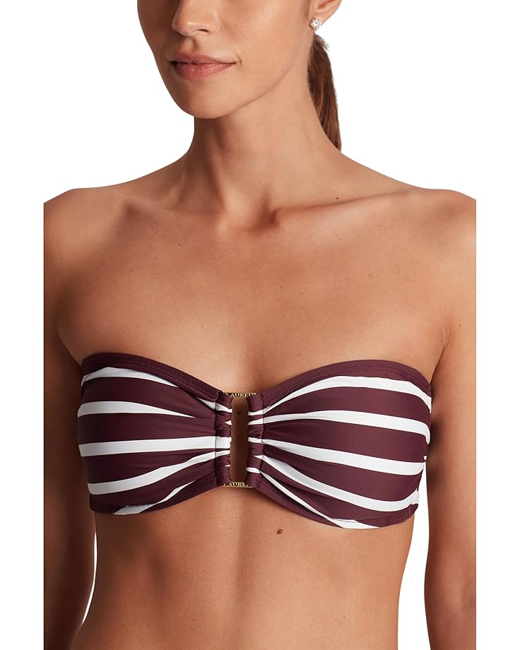 Lauren Ralph Lauren Largo Stripe Ring Bandeau Top Women's