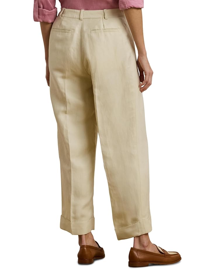 Lauren Ralph Lauren Linen-Blend Twill Wide-Leg Pants Women's