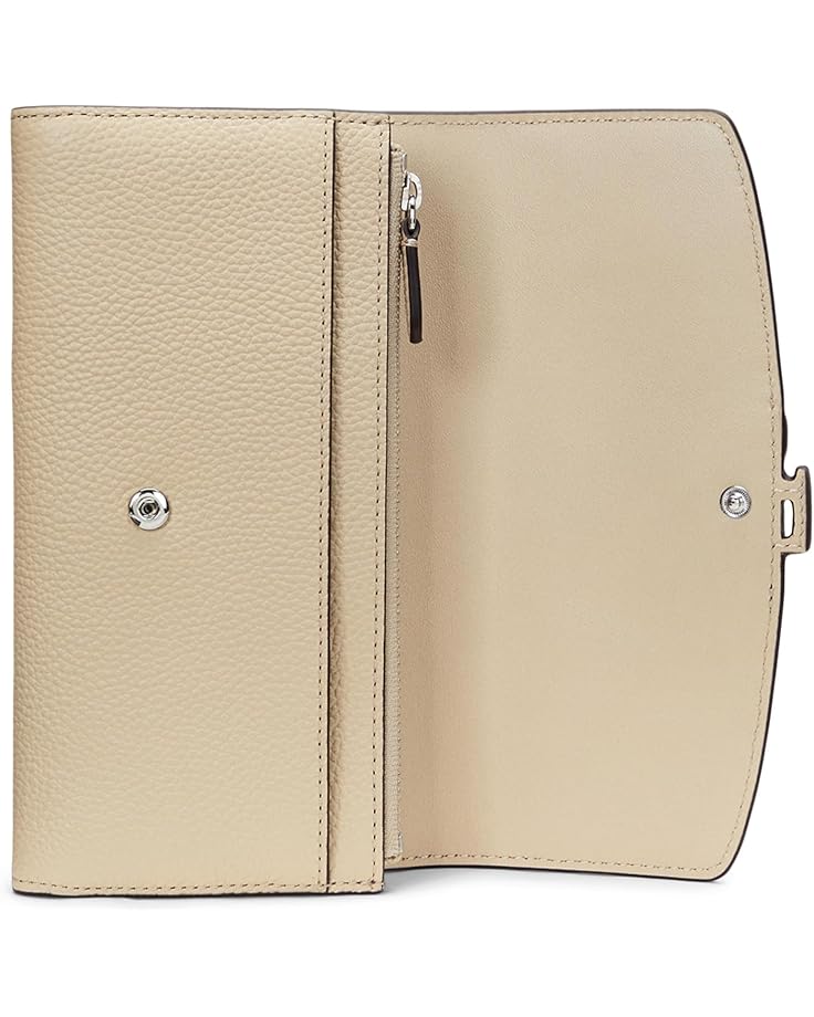 6pm Lauren Ralph Lauren Pebbled Large Cameryn Flap Wallet