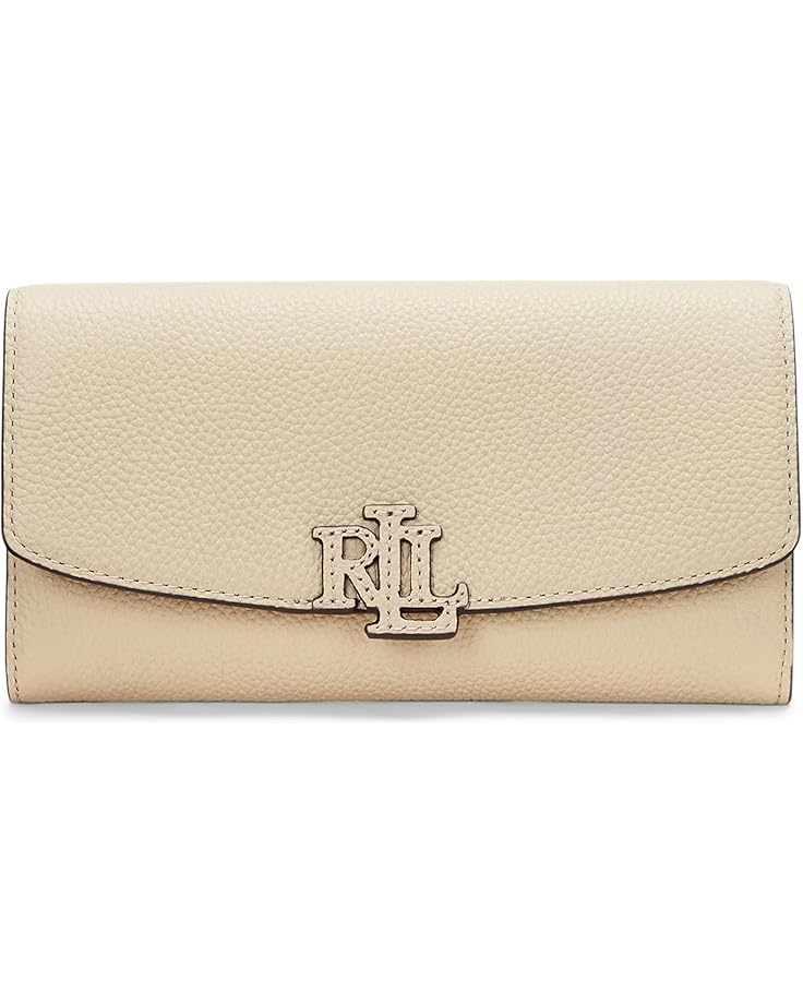 6pm Lauren Ralph Lauren Pebbled Large Cameryn Flap Wallet