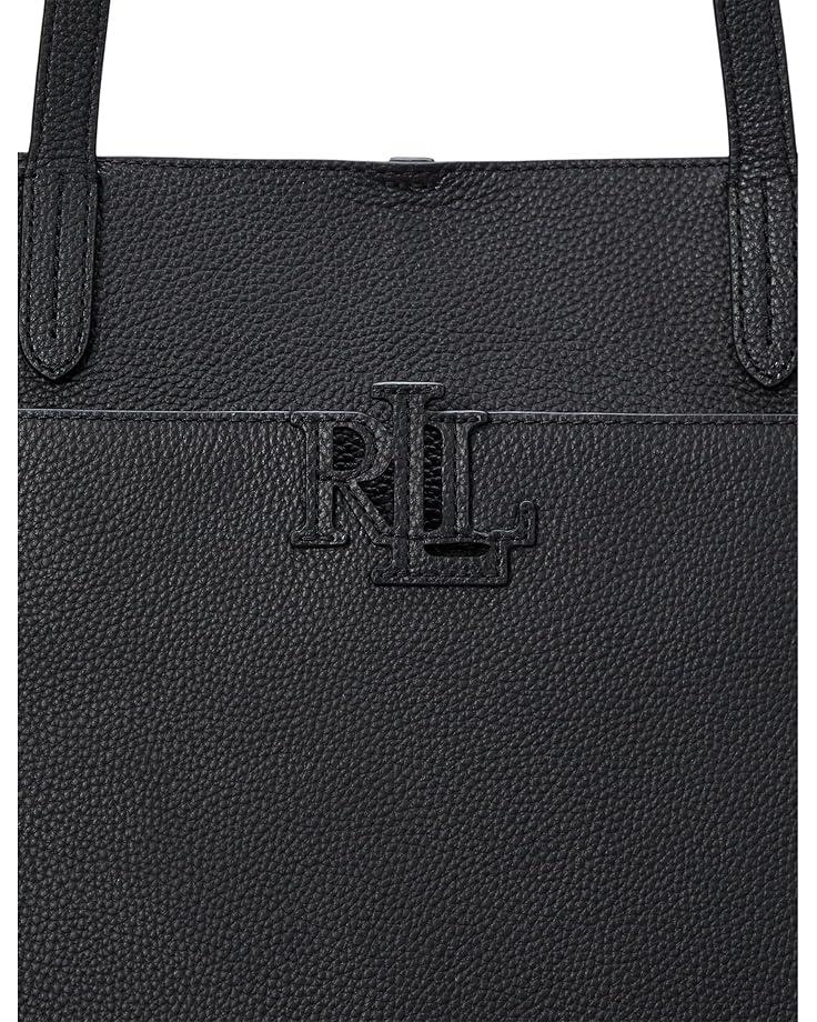 6pm Lauren Ralph Lauren Pebbled Leather Large Cameryn Tote Bag