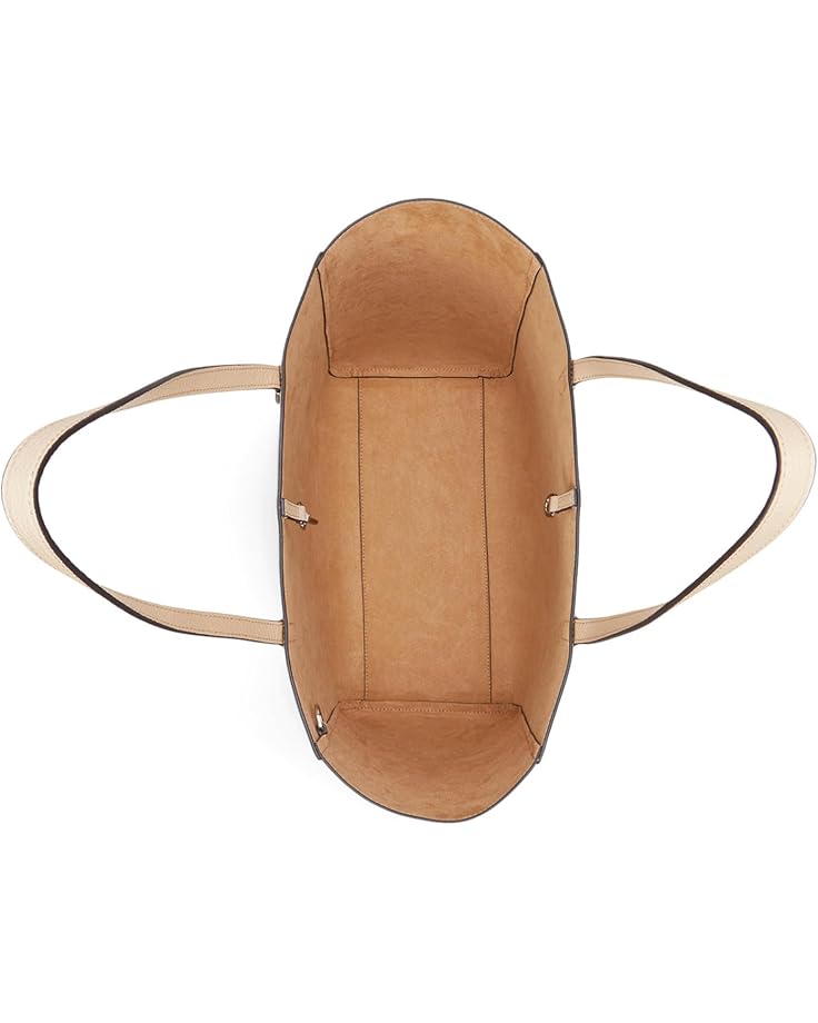 6pm Lauren Ralph Lauren Pebbled Leather Large Cameryn Tote Bag