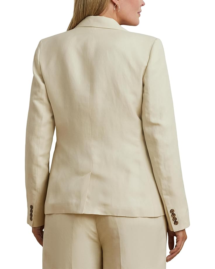 Lauren Ralph Lauren Plus Size Linen-Blend Twill Blazer Women's