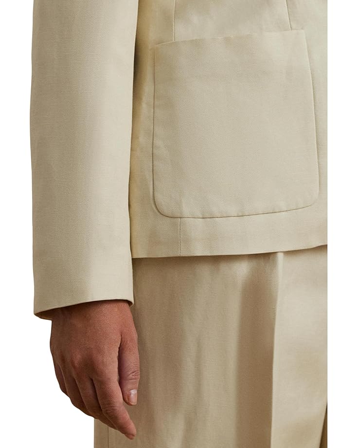 Lauren Ralph Lauren Plus Size Linen-Blend Twill Blazer Women's