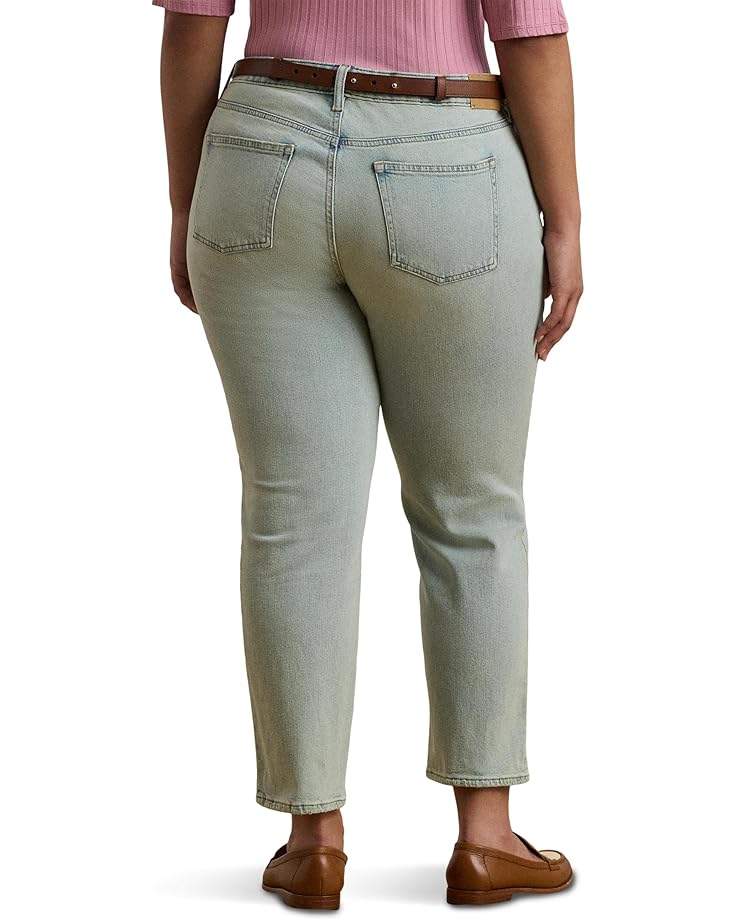 Lauren Ralph Lauren Plus Size Mid-Rise Straight Ankle Jeans Women's