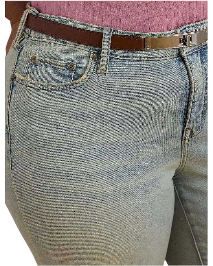 Lauren Ralph Lauren Plus Size Mid-Rise Straight Ankle Jeans Women's