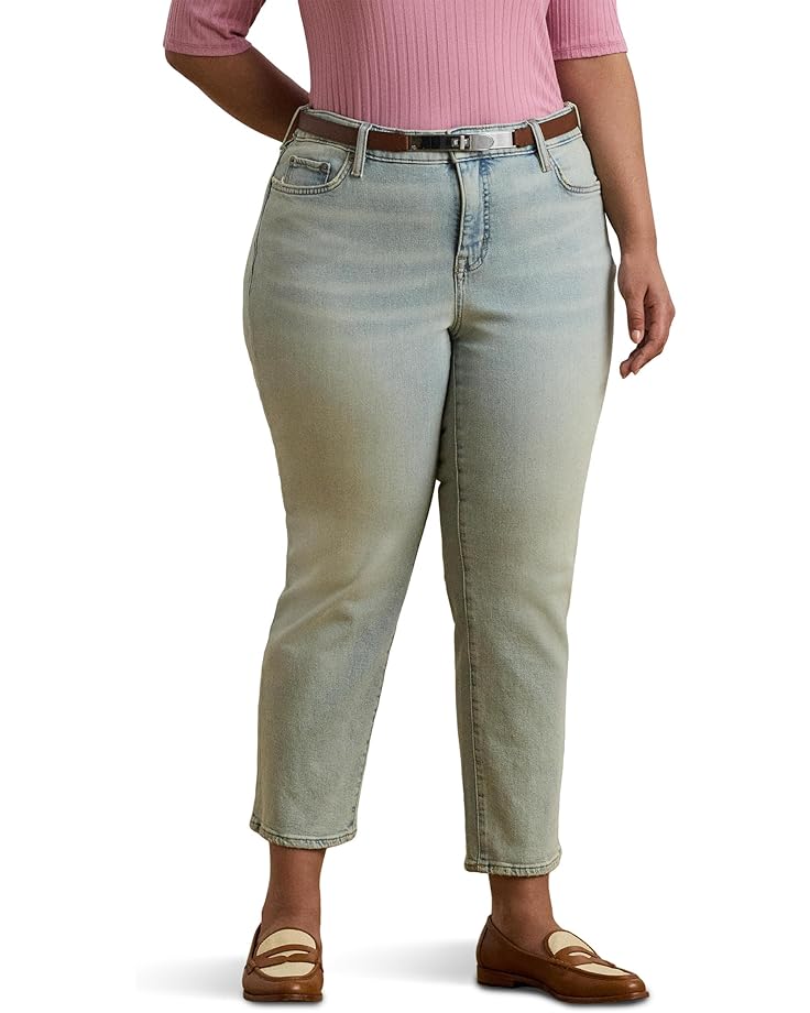 Lauren Ralph Lauren Plus Size Mid-Rise Straight Ankle Jeans Women's
