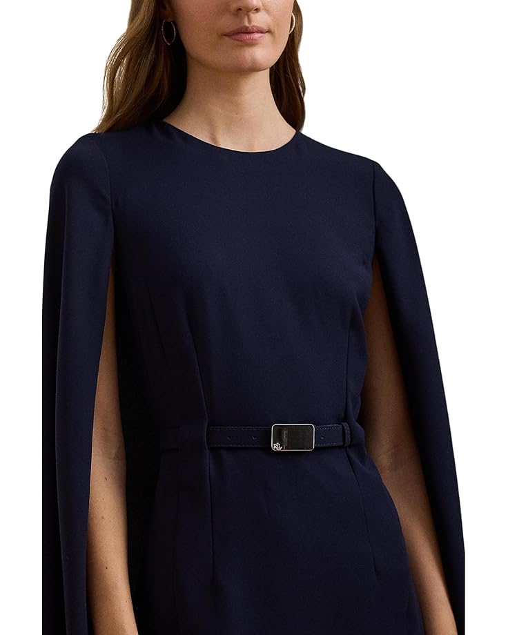 Lauren Ralph Lauren Rayzelle-Long Sleeve-Cocktail Dress Women's Lighthouse Navy