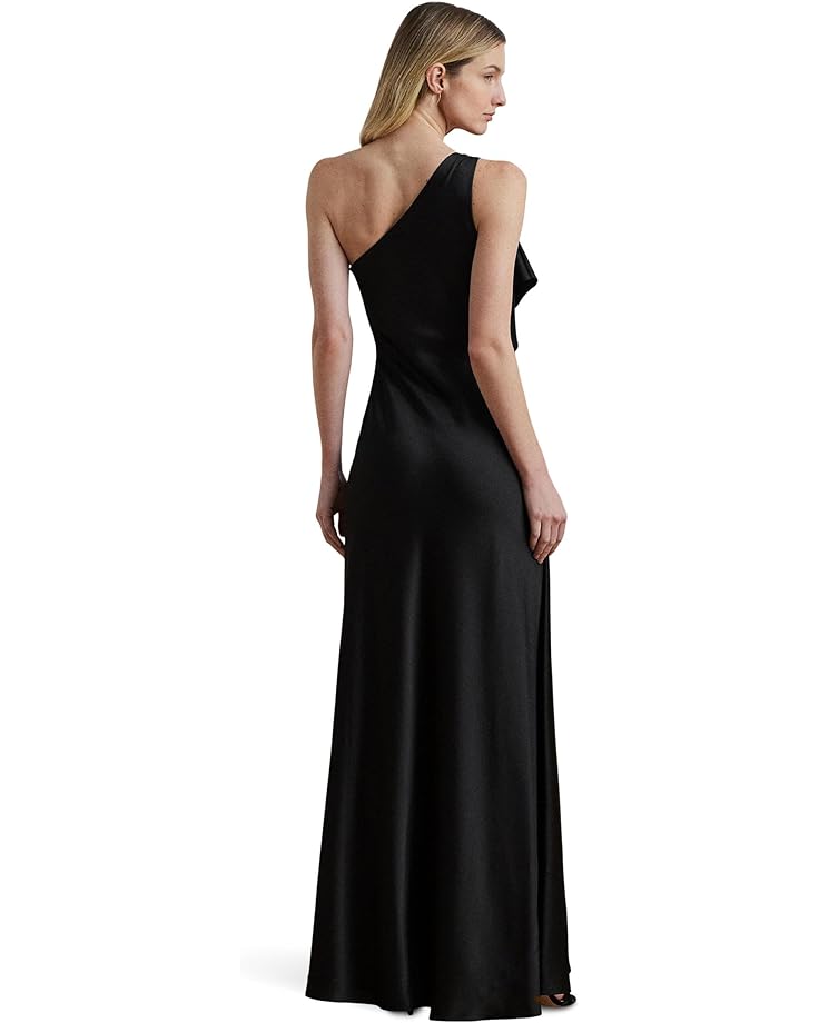 Lauren Ralph Lauren Satin Charmeuse One Shoulder Gown Women's