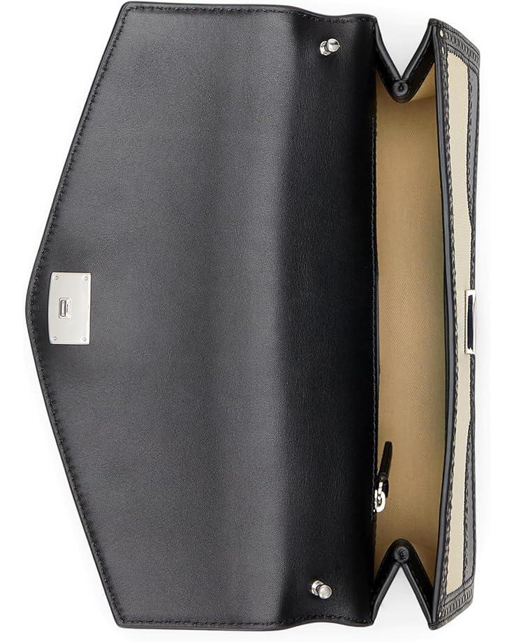 6pm Lauren Ralph Lauren Straw & Leather Medium Sawyer Bag