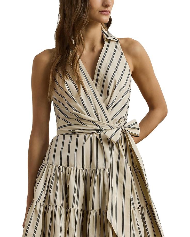 Lauren Ralph Lauren Two-Tone Crepe Sleeveless Gown Women's