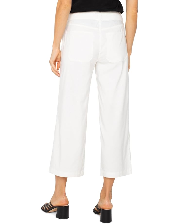 Liverpool Los Angeles Belted Wide Leg Crop Women's