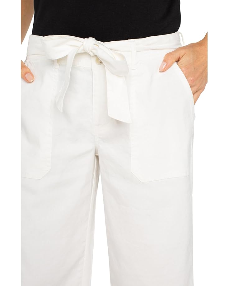 Liverpool Los Angeles Belted Wide Leg Crop Women's