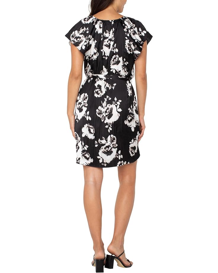 Liverpool Los Angeles Flutter Sleeve Raglan Woven Dress Women's