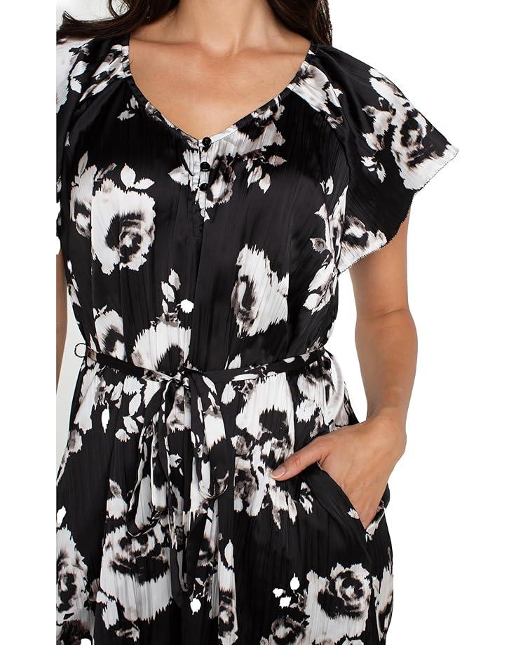 Liverpool Los Angeles Flutter Sleeve Raglan Woven Dress Women's