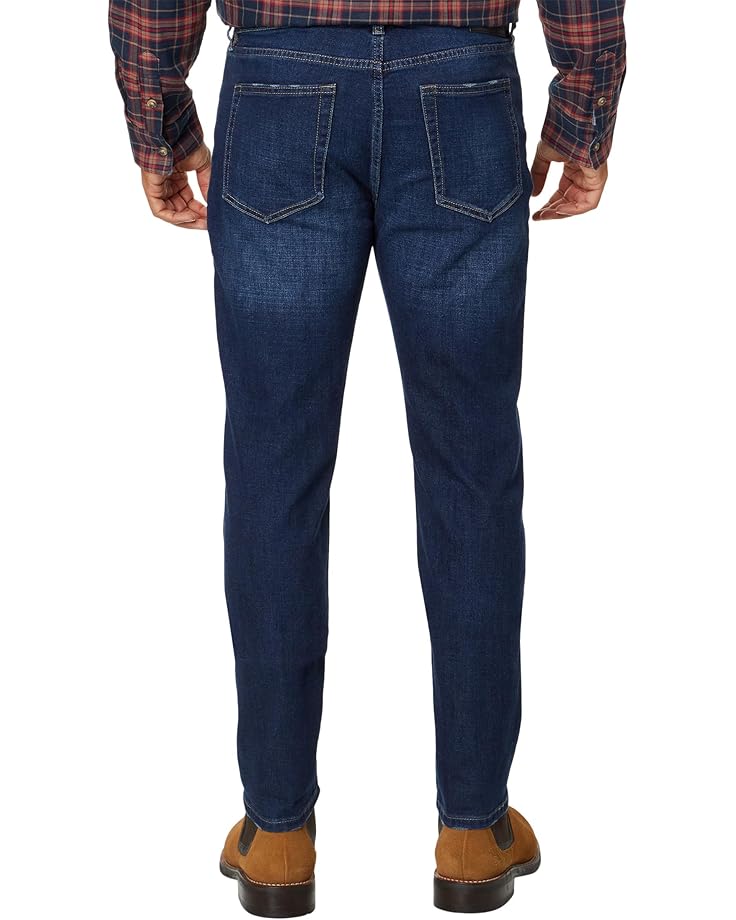 Liverpool Los Angeles Kingston Modern Straight Crosshatch Indigo Denim Men's