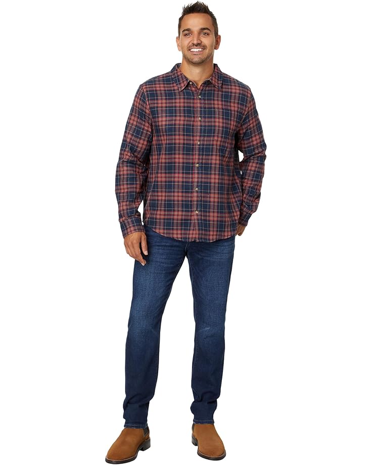 Liverpool Los Angeles Kingston Modern Straight Crosshatch Indigo Denim Men's