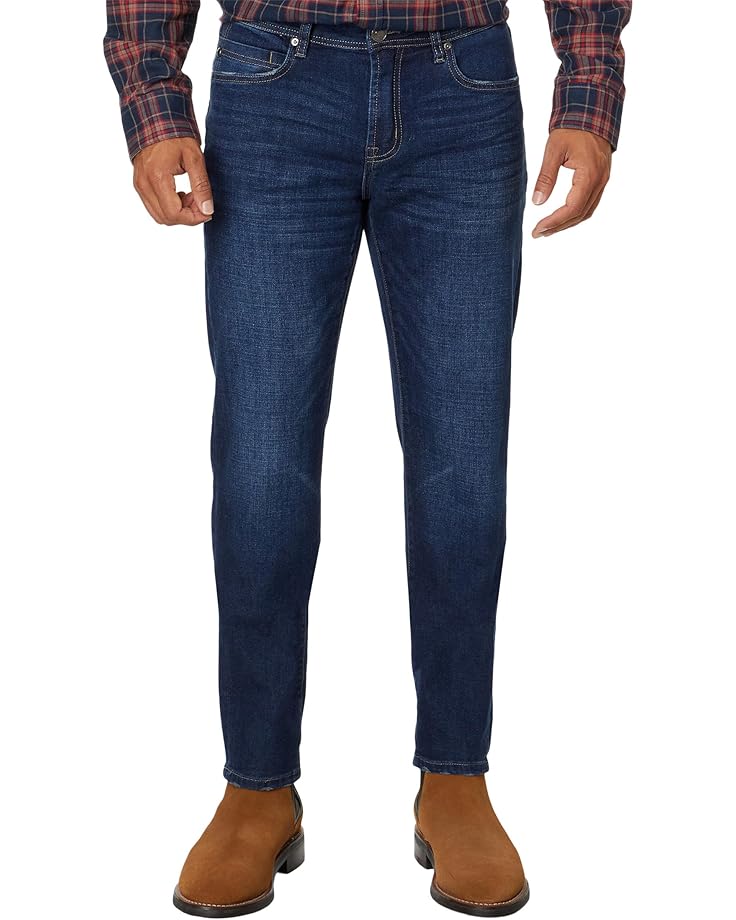 Liverpool Los Angeles Kingston Modern Straight Crosshatch Indigo Denim Men's