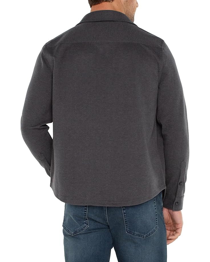 6pm Liverpool Los Angeles Knit Long Sleeve Button Up Shirt Men's