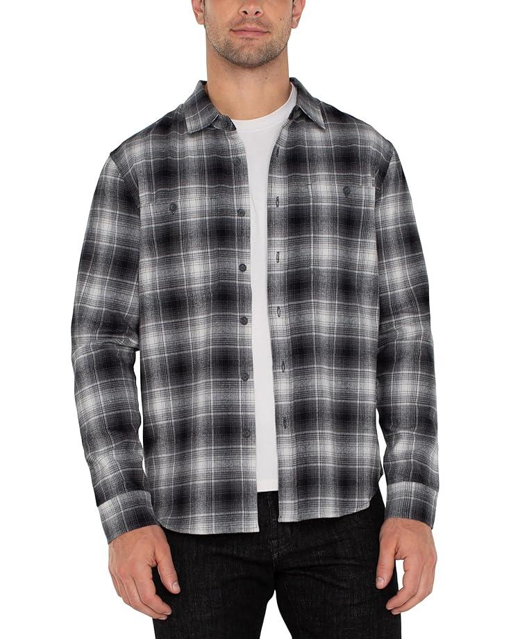 Liverpool Los Angeles Long Sleeve Double Pocket Button Up Shirt Men's