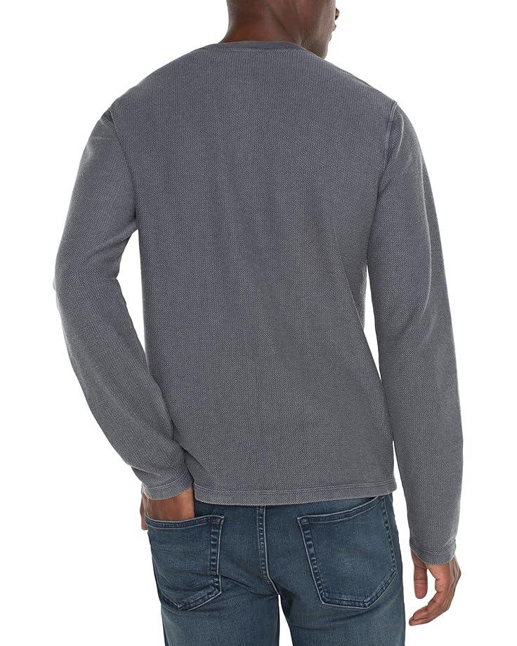 6pm Liverpool Los Angeles Long Sleeve Henley Knit Jacquard Men's