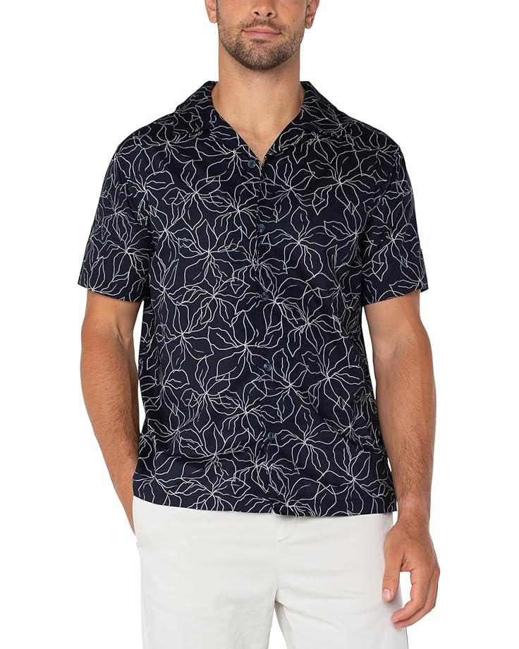 6pm Liverpool Los Angeles Short Sleeve Button Up Camp Shirt Men's