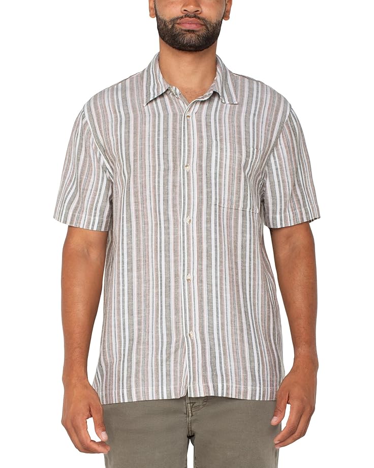 6pm Liverpool Los Angeles Short Sleeve Button Up Shirt Men's