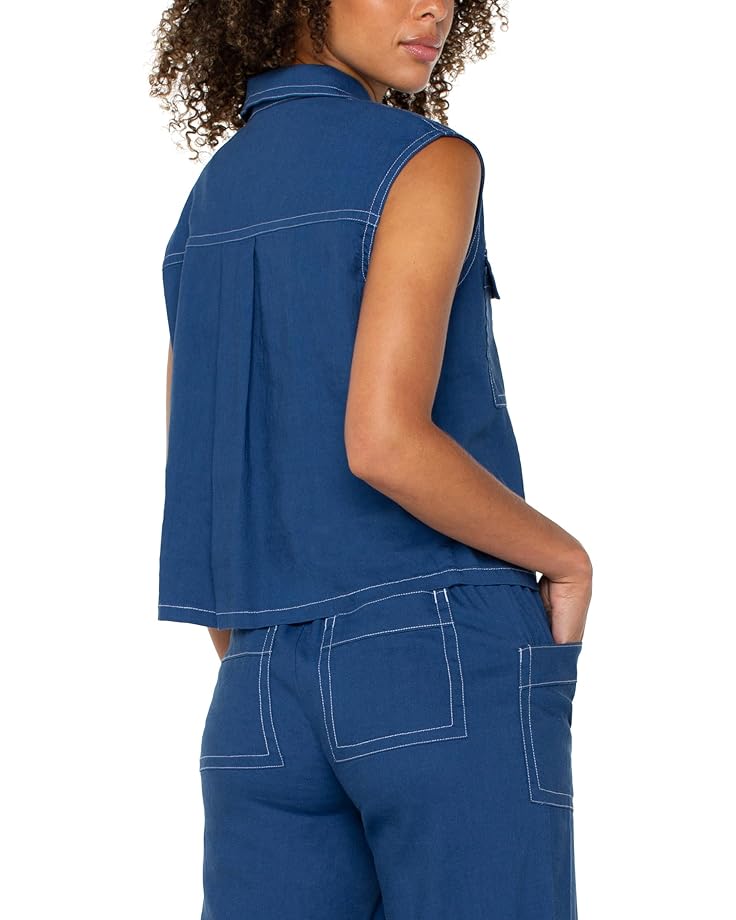 Liverpool Los Angeles Sleeveless Cargo Shirt Women's