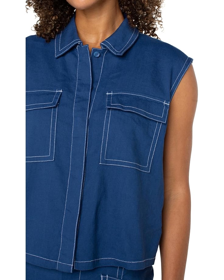 Liverpool Los Angeles Sleeveless Cargo Shirt Women's