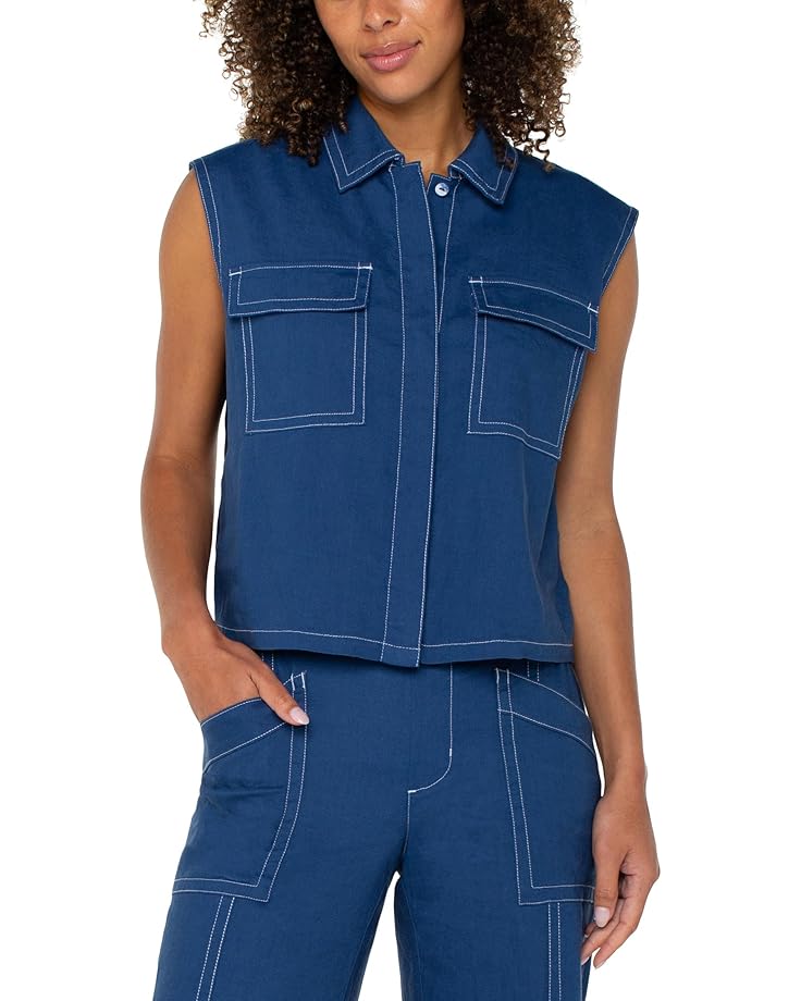 Liverpool Los Angeles Sleeveless Cargo Shirt Women's