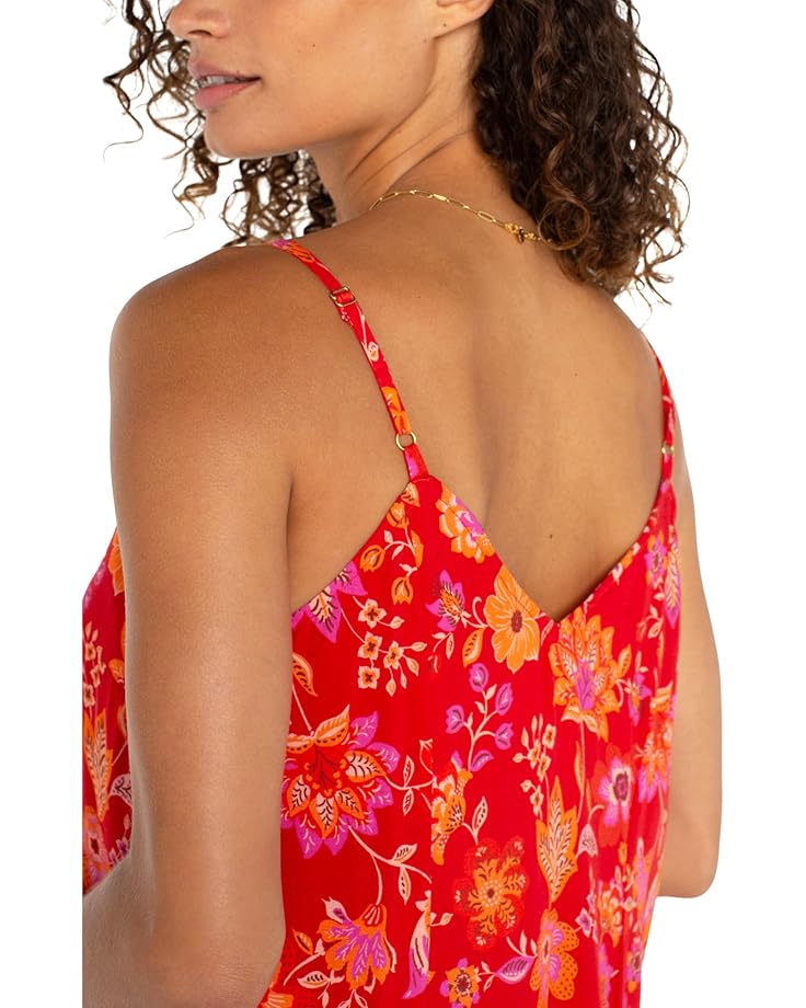Liverpool Los Angeles Spaghetti Strap Woven Maxi Dress Women's