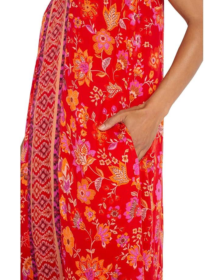 Liverpool Los Angeles Spaghetti Strap Woven Maxi Dress Women's