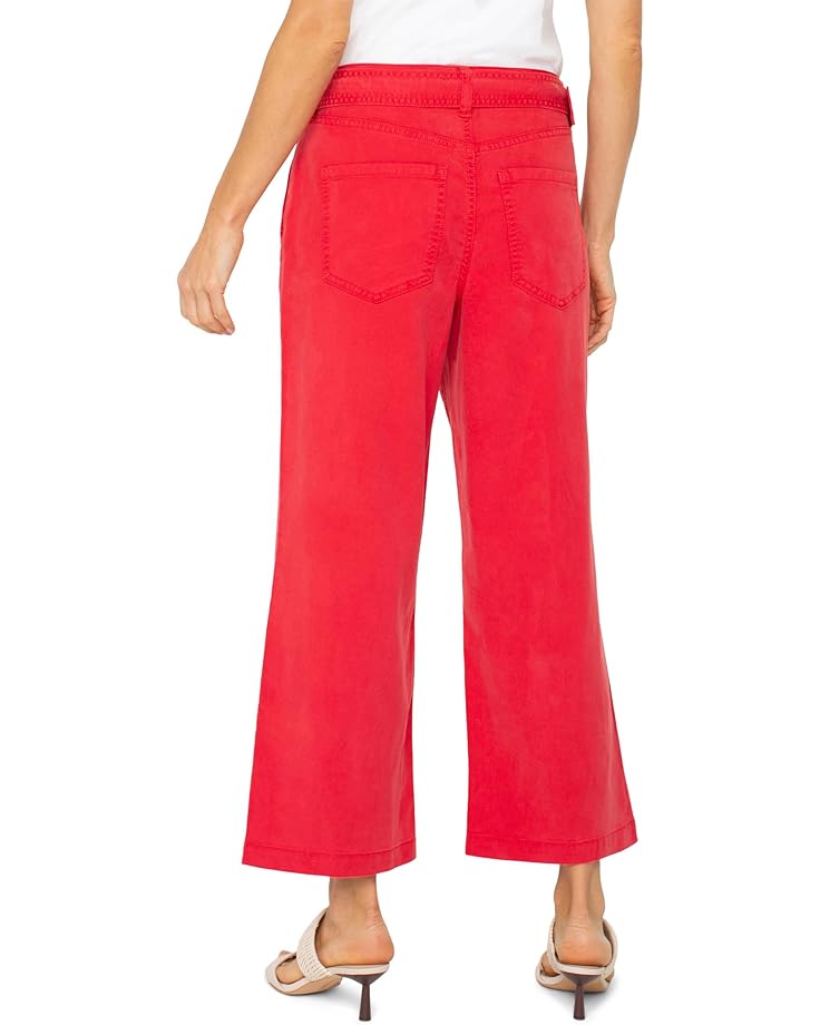 Liverpool Los Angeles Stride High-rise Crop Wide Leg With Self Belt Women's