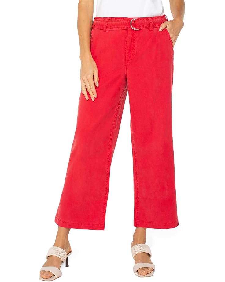 Liverpool Los Angeles Stride High-rise Crop Wide Leg With Self Belt Women's