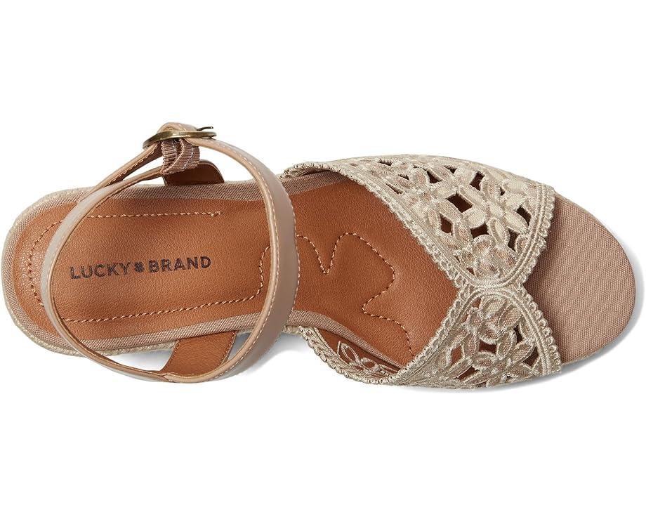 Lucky Brand Coyna Floral Espadrille Wedge Sandals Women's