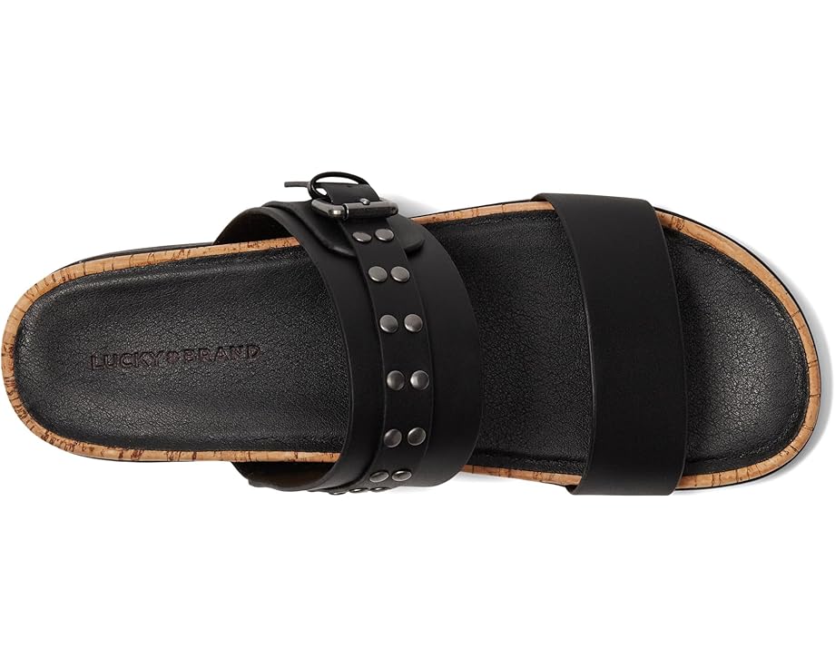 6pm Lucky Brand Dineesa Studded Two Band Flat Sandals Women's