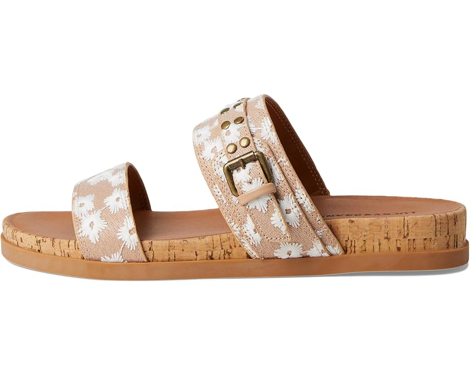 6pm Lucky Brand Dineesa Studded Two Band Flat Sandals Women's