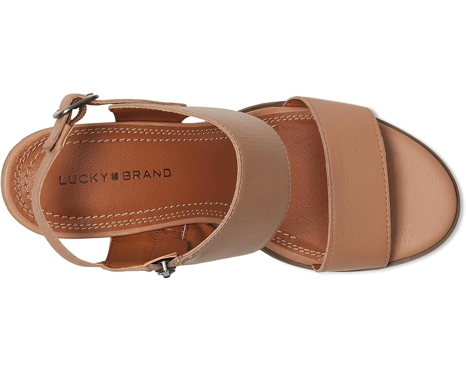 6pm Lucky Brand Dinzin Double Band Heeled Sandals Women's