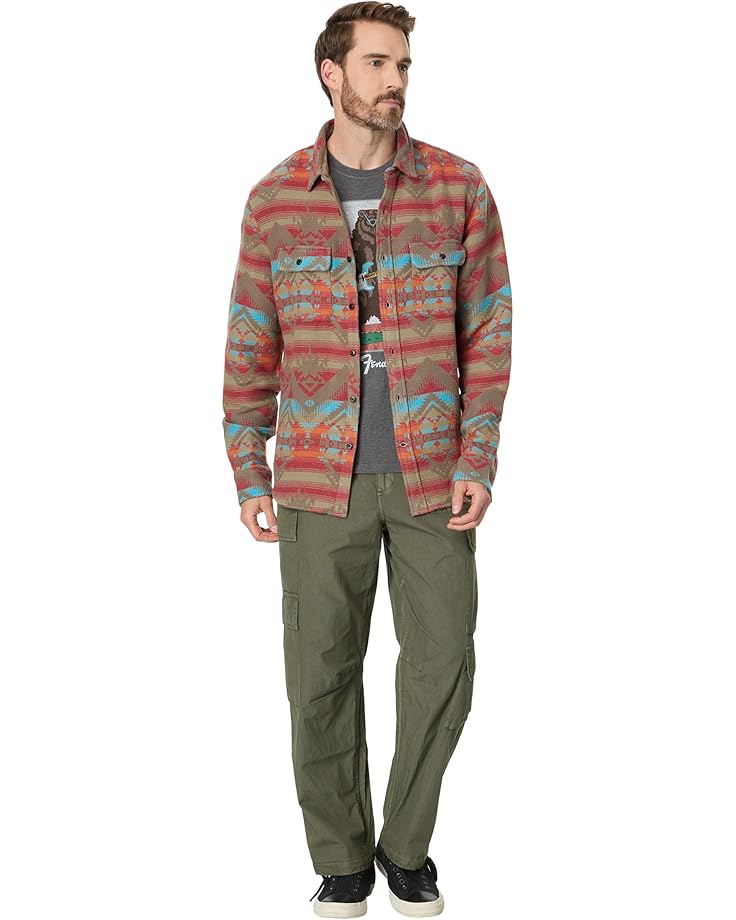 Lucky Brand Jacquard Humboldt Utility Shirt Men's