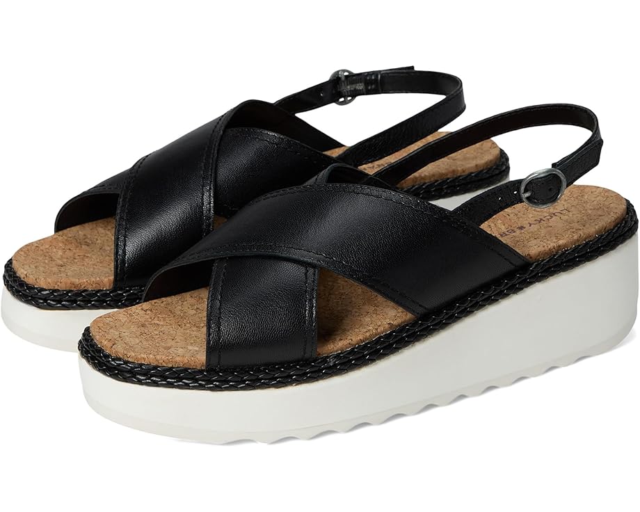 6pm Lucky Brand Pebina Cross Band Wedge Sandals Women's